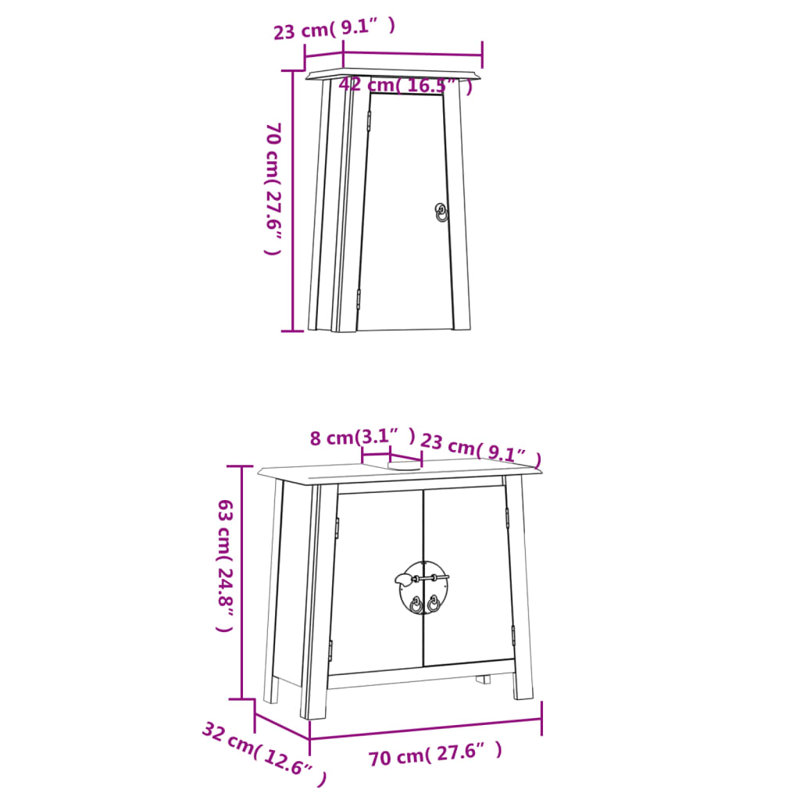 Colerane Bathroom Furniture Suite