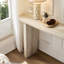 Console de 55,25 pouces à motif de faux marbre pour le salon, console étroite avec panneau de canapé en bois aggloméré au design moderne pour le couloir, entrée
