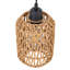 Lampe sur pied en rotin avec 3 ampoules incluses