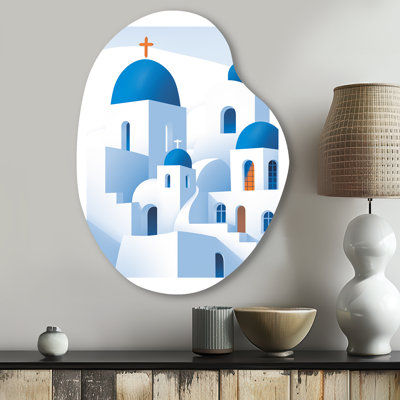 Norden - Greece Pear Shape Asymmetric Metal Wall Art