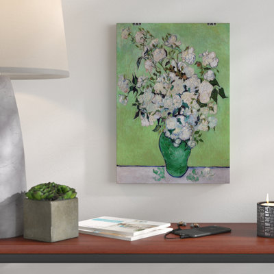 Vincent Van Gogh White Roses - Frameless Print - Framed Print