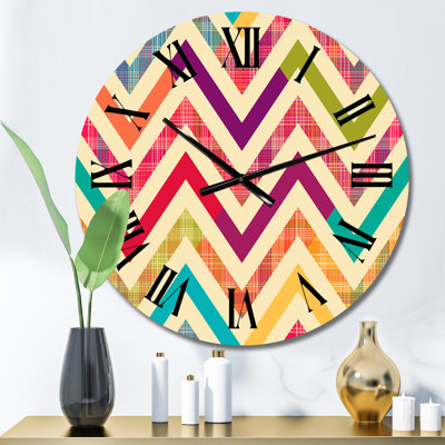 Horloge murale Zigzag