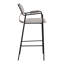 Ensemble de 2 tabourets de comptoir rembourrés avec accoudoirs de cuisine moderne avec structure en acier durable-1404617133