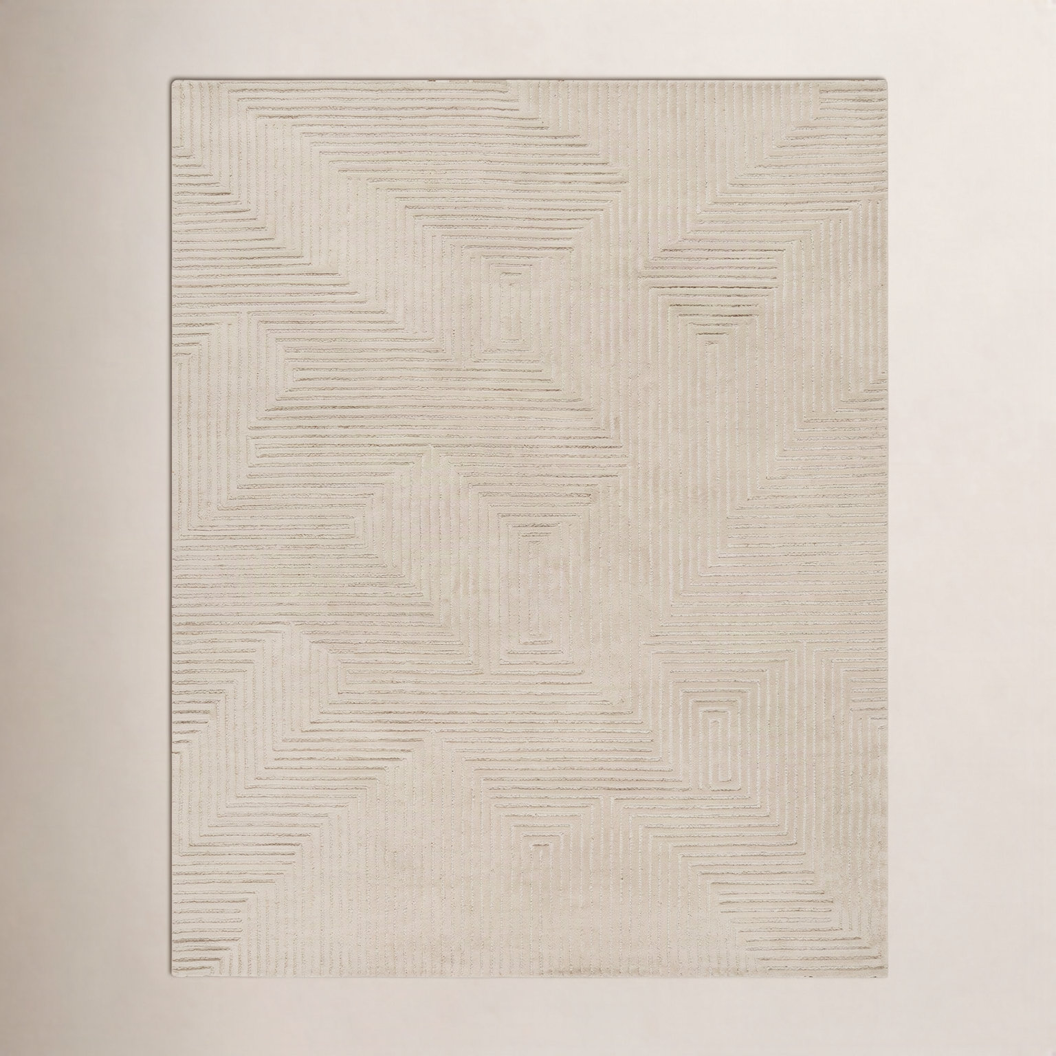 Polk Hand-Tufted Geometric Rug, Rectangle 5' x 7'6"