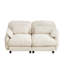 Canapé 2 places Cloud Feel, chenille beige, modulable-702678717