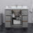 Icon 42" Single Bathroom Vanity Set with Mirror-73102684-73102685-73102681