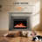 1500w Modern Electric Fireplace With Mantel, 50.6"w X 37.4"h Unit (fireplace Insert: 27.95"w X 20.98"h), 8-hour Timer, Remote Control & Touch Control, Overheat Protection-1135472706
