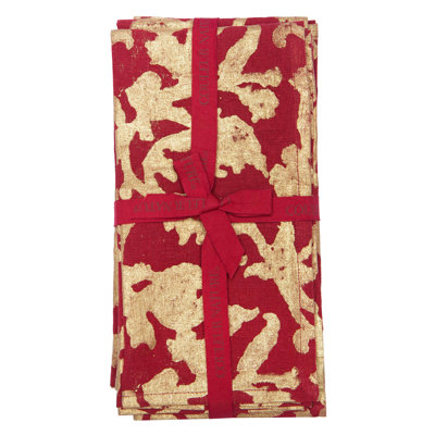 Saint-Rémy D’Or 100% Linen Square Napkins
