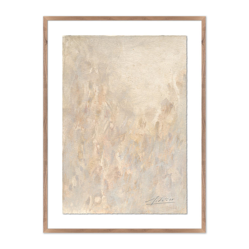 No. 12 Print by Valeria Sidanez, 40" H x 30" W, Rustic Walnut Framed