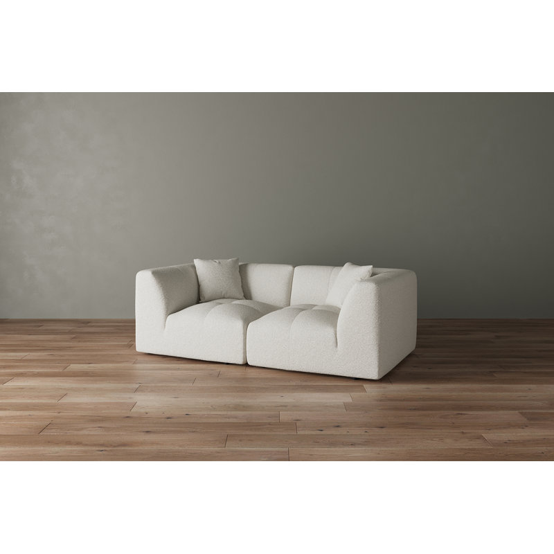 Canapé modulaire modulaire modulaire - Tissu performant, Dezyah, H 29,5 po x l 82 po x P 41 po, 2