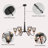 6 - Light Metal Tradition/Classic Dimmable Chandelier
