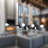  48"L 8-Light Black Metal Industrial Chandelier