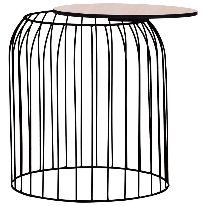 Table basse avec rangement Swinehart, Noir, Beige