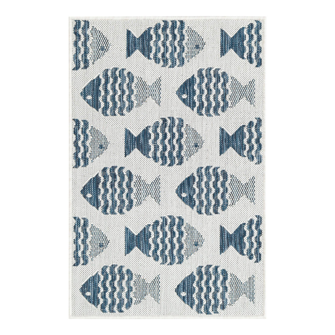 Outdoor Coastal Indoor/Outdoor Area Rug Unique Loom Rug 