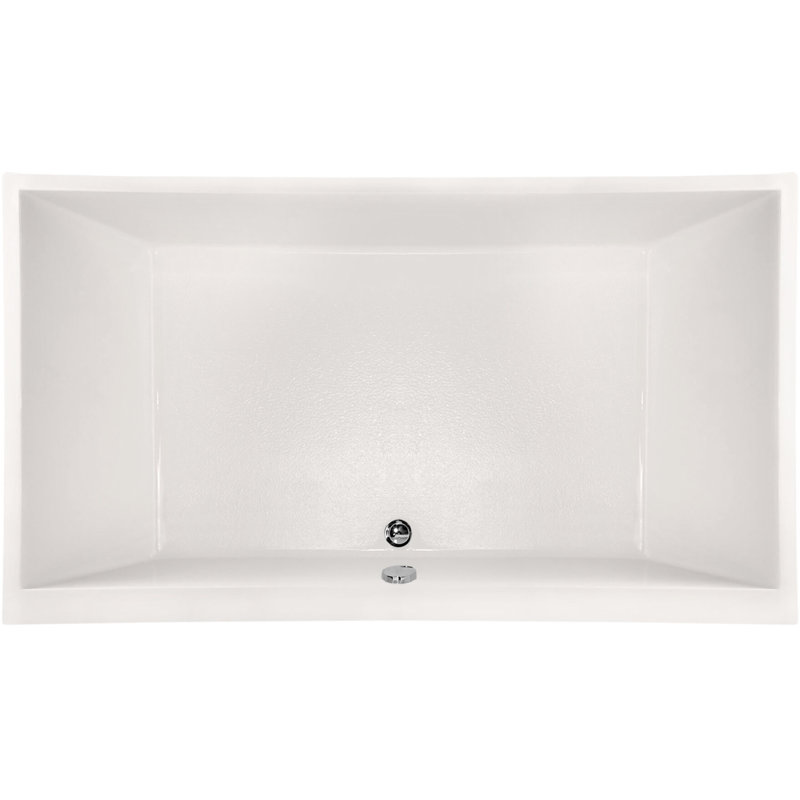 Eileen 74'' L Soaking Bathtub, White, White