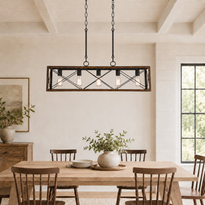 Evys Dimmable Kitchen Island Linear Chandelier