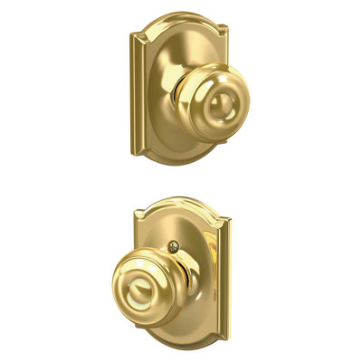 Georgian Passage Knob with Camelot Trim