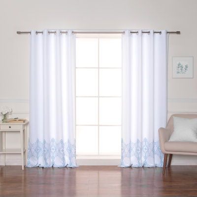 Semi Sheer Curtain Panel Pair