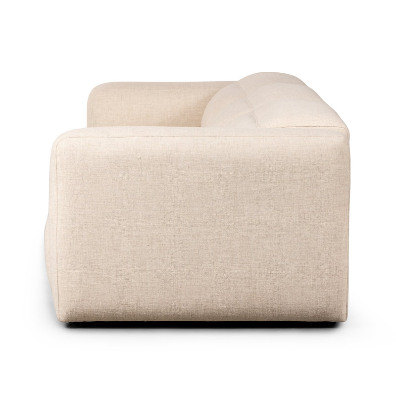 Radley 124" Leather Power Reclining Sofa, Antigo Natural Polyester Blend