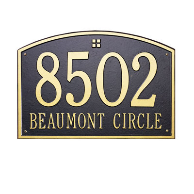 Cape Charles 2-Line Wall Address Plaque