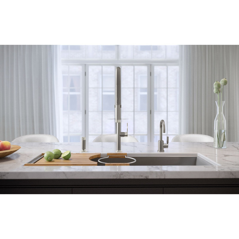 Kallista Foundations Contemporary Filter Faucet, Stainless Steel