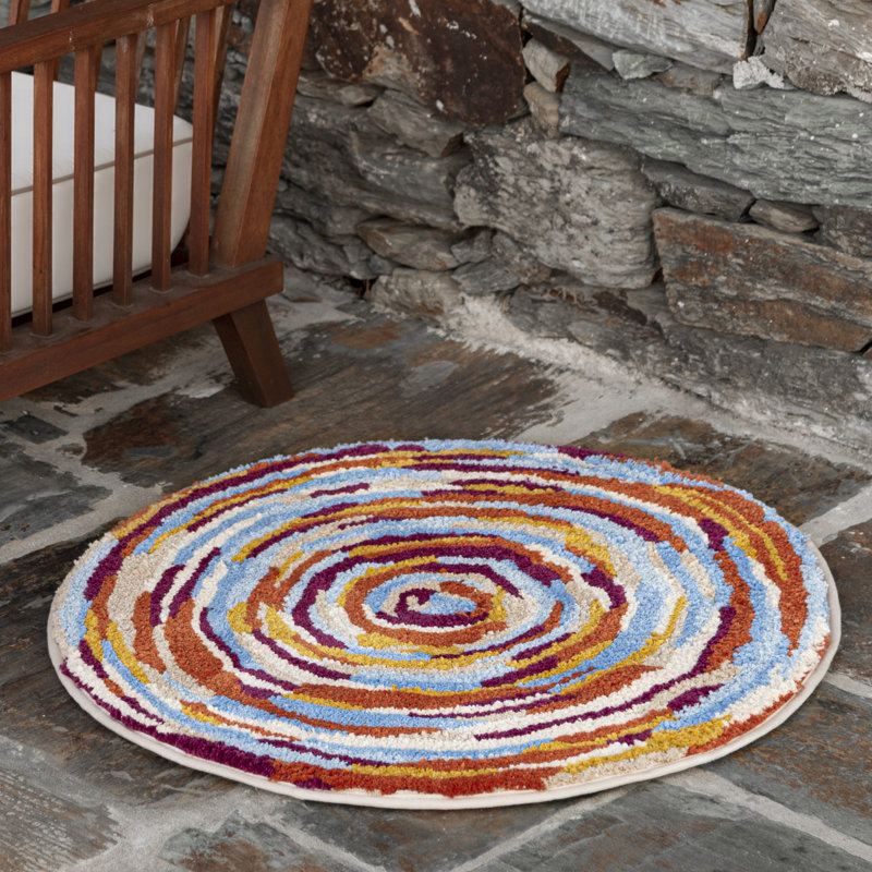 Zoe Geometric Bath Rug