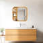 Armoire à miroir murale en bois avec tablettes de rangement pour la salle de bain et le salon, 31,5 po de hauteur, avec garniture de perles distinctives, qualité du matériau, cadre de pharmacie haut de gamme facile à installer