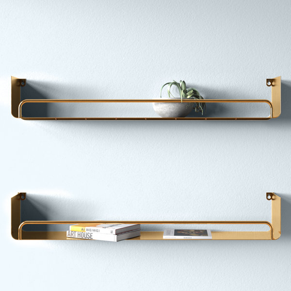 Fisherbrand™ Stainless Steel Lab Wall Shelves with Upturned Bookends