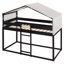 Lit simple superposé en bois avec tente-1525349093