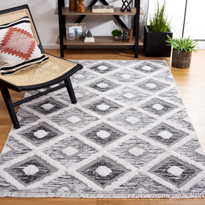 Tapis noir / ivoire Augustine 730