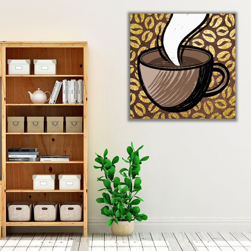 «Life After Coffee 1», reproduction d'art sur toile, H 40 po x l 40 po