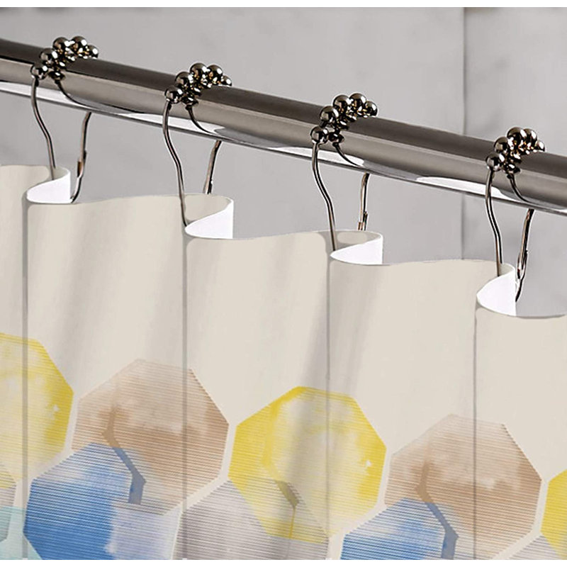 Rideau de douche simple Howard, Multicolore