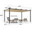 Pergola en aluminium mauve 12 pi x 16 pi avec auvent-111610114