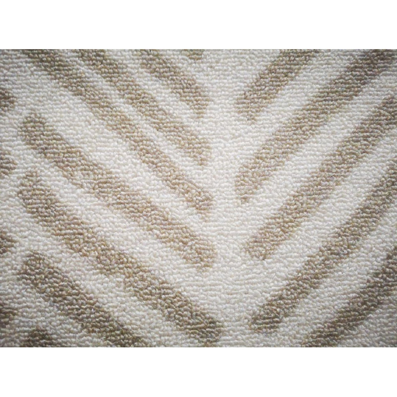 Tapis beige touffeté Aiyla, Rectangle de 2,5 pi x 6,5 pi
