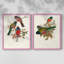 ElegantTrogonsIX - reproduction encadrée de qualité supérieure - prête à être accrochée - aucun clou requis - aucun clou requis-204381330-204381328