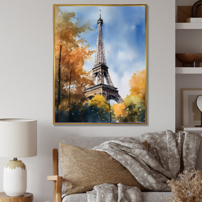 Tour Eiffel pastel à Paris I - Reproduction