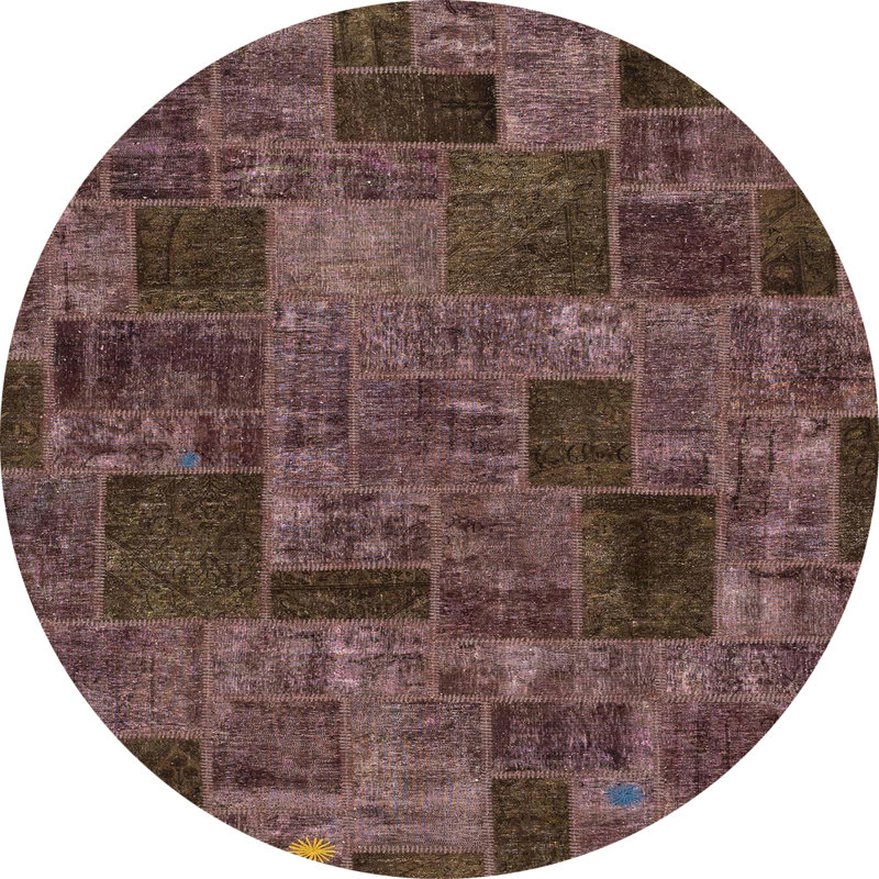 Tapis abstrait moderne 1667, Rond 8 pi