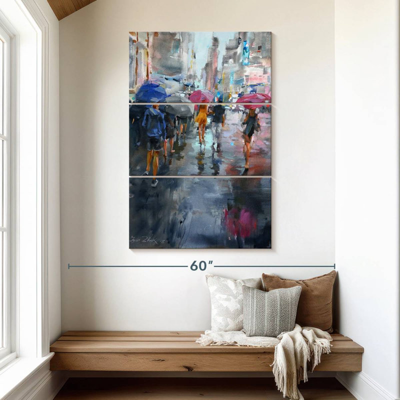 Sireci It's Raining, 50" H x 32" W