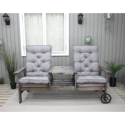 Sevyn Solid Wood Pine Outdoor Bench