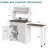 Coffee Bar Cabinet With Magnetic Note Zone, Extendable Kitchen Sideboard Cabinet With Adjustable Shelves, White Wine Bar Cabinet For Dining Room