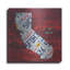 Luxe California Art «California Licence Plate Map Red» «California Licence Plate Map Red» par Design Turnpike