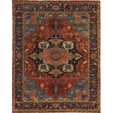 Antique Weave Serapi Wool Oriental Area Rug