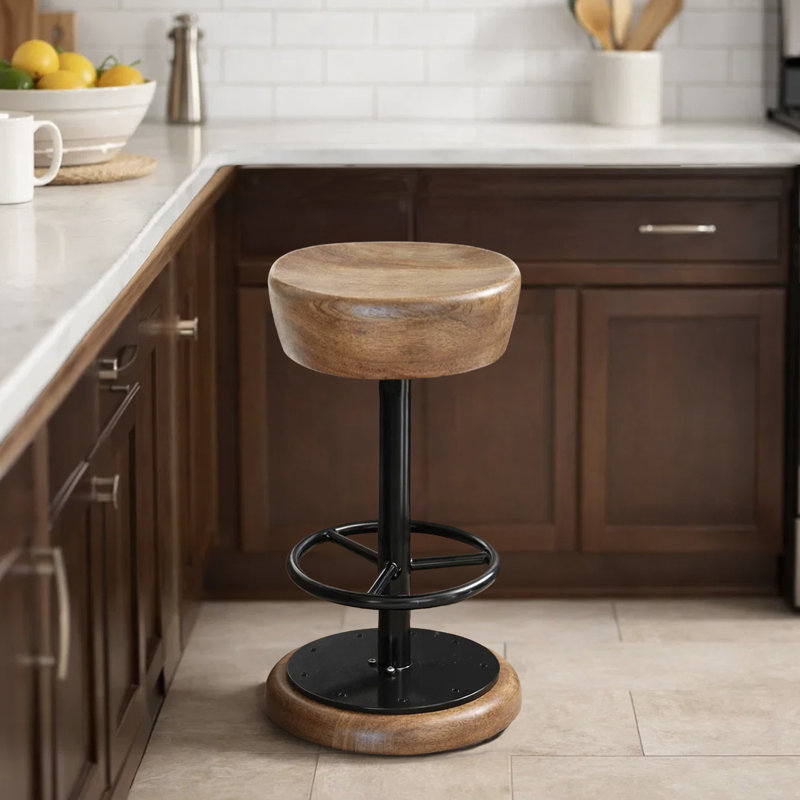 Tabouret de bar rotatif Jerrion Charm