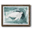 Reproduction de tortue de mer "I" encadrée sur toile par J Paul-520747611-520747614