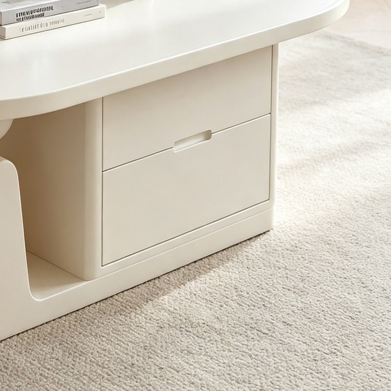 François, H 15,74 po x l 47,24 po x P 23,62 po, Blanc/Crème