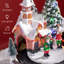Scène animée de village de Noël