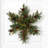 Pre-Lit Snowflake Wreath with Pinecones