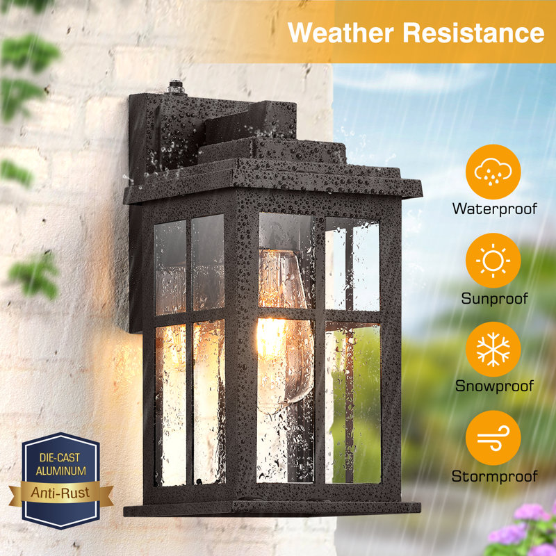 Bronze Dusk to Dawn Outdoor Wall Lights for House, Garden, Oil Rubbed Bronze