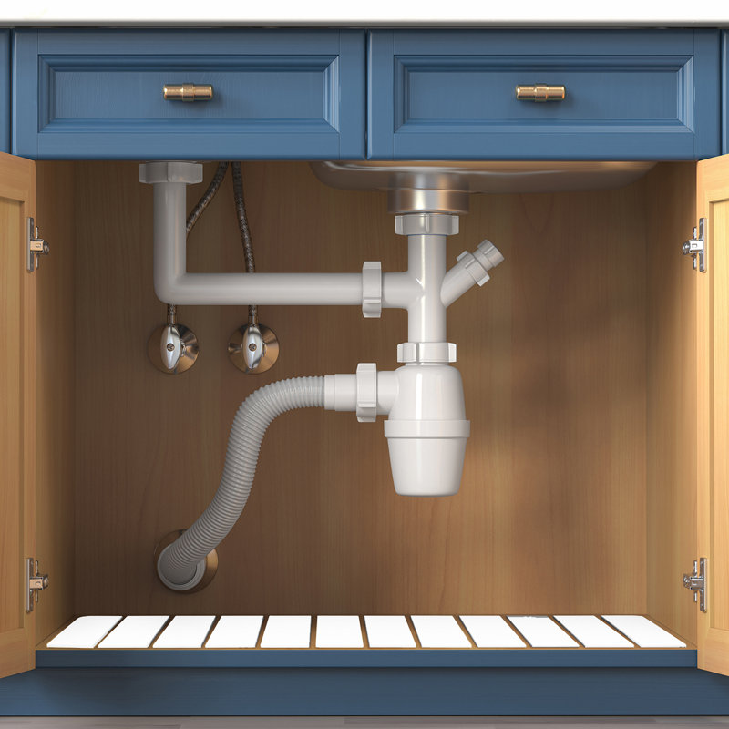 Diatomite Water Absorbing Under-Sink Mat: Ultimate Protection for Your Cabinets, Gray