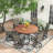 Outdoor Round Patio Dining Table-732270022-732270023